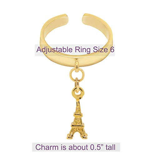 Image of Spinningdaisy Dangling Mighty Tiny Charm Adjustable Ring