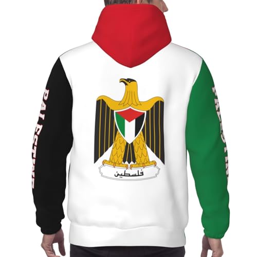 Palestine Flag Palestinian Patriotic Men Hoodies Sweatshirt Drawstring Pullover Outerwear Pride Hood4