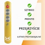 SeKi Smukły, uniwersalny, programowalny pilot zdalnego sterowania z dużymi przyciskami.