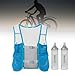 JISADER Running Vest Hydration Vest Backpack Lightweight Daypack Breathable Mesh Adjustable with 2 Bladders and Reflective Stripes Suitable for Running Hiking, Blue, M