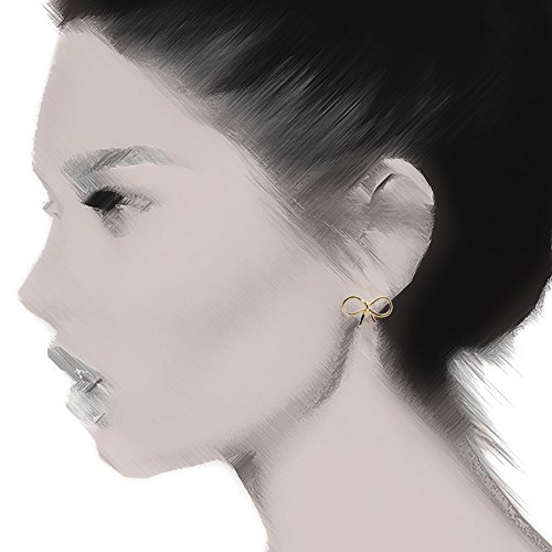 Spinningdaisy Handmade High Gloss Tiny Bow Ribbon Earrings4