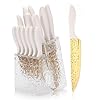 Kitchen-Knife-Set-Non-Stick-Knives-Set-with-Block-Cutlery-Knife-Block-Sets-Serrated-Steak-Knife-Scissors-and-Sharpener-15Pcs-Stainless-Steel-Chef-Sharp-Quality-with-Gold-Blade-for-Home-Pro-Use Kitchen Knife Set Non Stick Knives Set with Block Cutlery Knife Block Sets, Serrated Steak Knife, Scissors and Sharpener, 15Pcs Stainless Steel Chef Sharp Quality with Gold Blade for Home & Pro Use