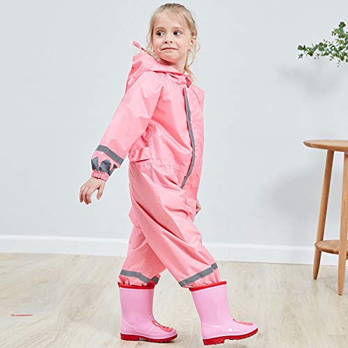 EnJoCho Toddler Boys Girls Rain Boots Cute Cartoon Rubber Sole Rain Boots for Kids PVC Anti-Slip Children's Water Shoes4