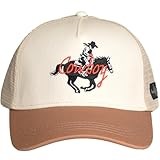 EDTREK Country Club Trucker Hat Classic Cowboy Cowgirl Baseball Cap Vintage Western Style（Cowboy - Dust Brown Beige