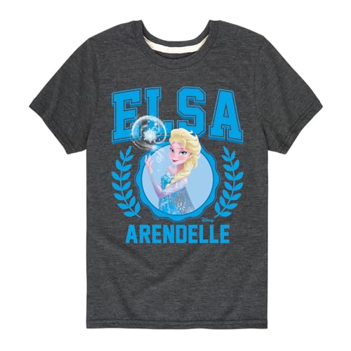 Frozen - Elsa Collegiate - Toddler and Youth Short Sleeve Graphic T-Shirt