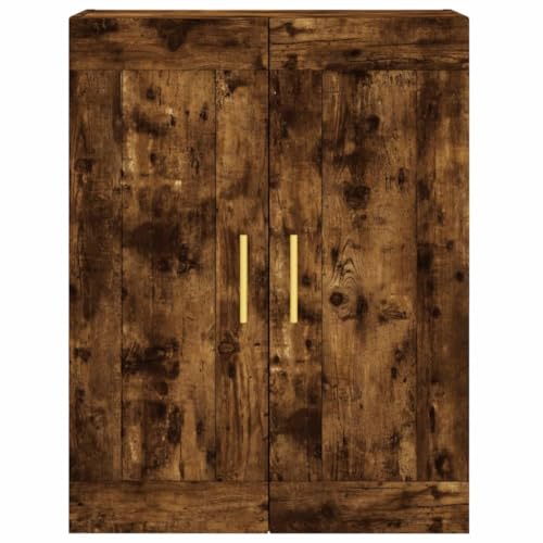 Armario colgante de madera de 2 puertas y 3 compartimentos 8