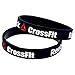 ZWH El Comercio Exterior Plataforma de Venta de Reebok Crossfit Suave de la muñeca de Silicona Pulsera Banda de los Deportes de Moda y de la Aptitud (Color : Black)