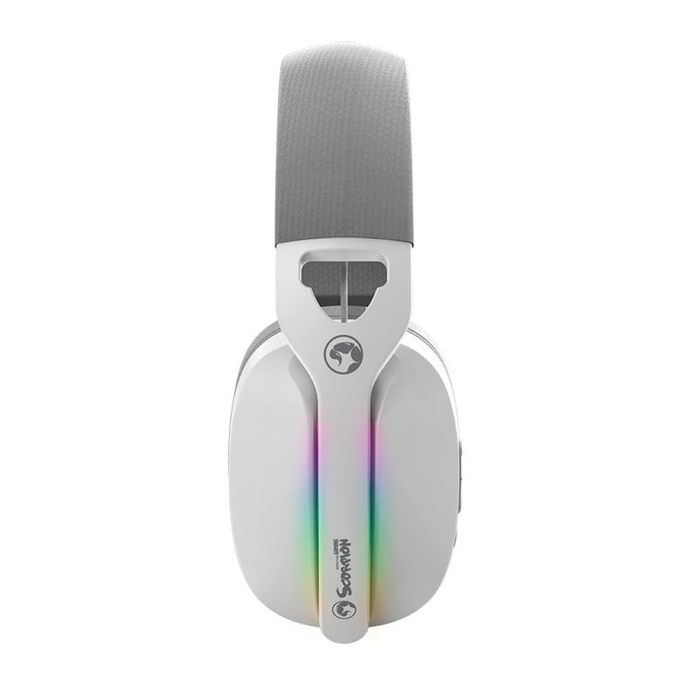 Cuffie da gioco | MARVO | Pulz 70W HG9086W | Wireless, RGB, driver da 40 mm, connettività Tri-Mode | Bianco | HG9086W-WH