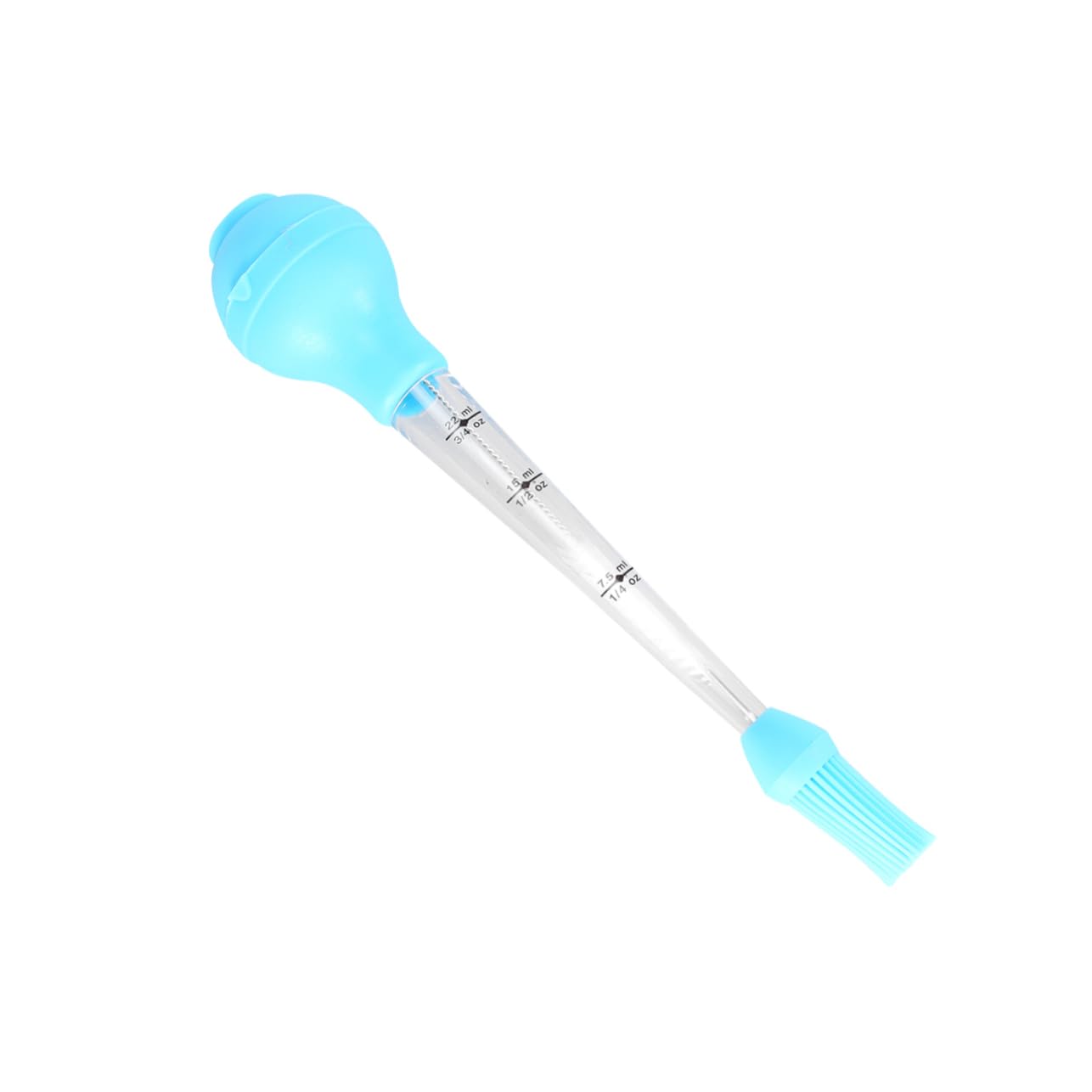 KICHOUSE Silicone Turkey Seasoning Pump with Graduated Tube Oil Drip Seasoning Tube for Home Restaurant