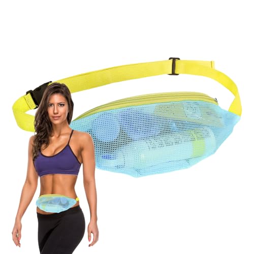 Bolsa de playa para mujer de malla ajustable gran capacidad para natación