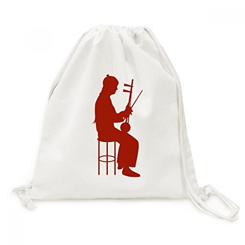 Sac à dos cordon en toile Erhu léger pour ranger vos affaires de voyage