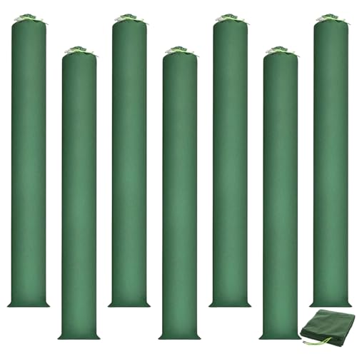 Swylexn 8 Pcs Sand Bags without Sand 150x15cm Sandbags for Flooding Thickened Flood Barrier Reusable Water Flood Defence Barriers Sandbag Sand Bags for Flood Protection Flood Barriers for Doors