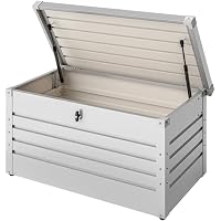 Gardebruk Baúl Jardín Metálico 385L con Cerradura Acero