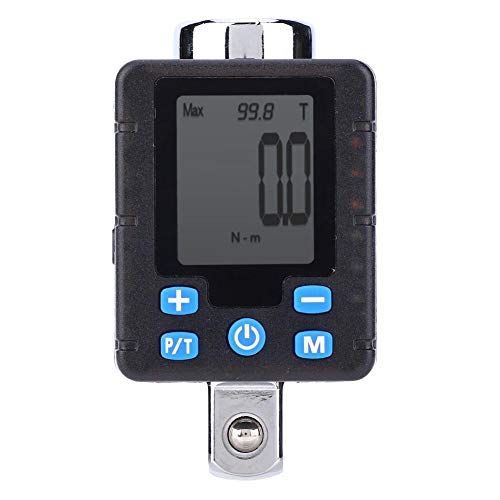 Digital Torque Wrenches Adapter, Electronic Digital Display Adjustable Torque Meter Wrench Socket Tool Steel Torsion Measuring Meter Tester(BDA4-200)