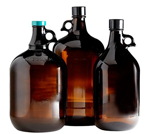 QORPAK - 128oz (3,840ml) Am Jug w/ 38-400 Blk Phenolic w/Solid PE Cap att, CS6