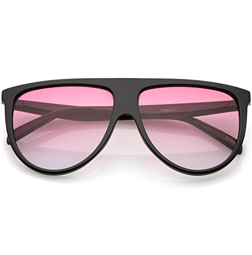 zeroUV - Oversize Flat Top Gradient Teardrop Flat Lens Aviator Sunglasses 60mm