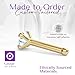 FreshTrends Diamond Nose Ring – 20G 1.5mm (0.015 ct. tw) Genuine Nose Stud – 14K Real Gold Bone Style Nose Ring – Made in USA Nose Rings for Women