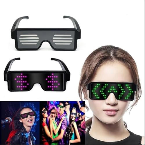 Genérico Gafas Luminosas - Gafas Luminosas LED,Accesorios Fotográficos Lentes Novedosos Para Niños Adolescentes Adultos En Festivales Carnavales Fiestas Reuniones Familiares Y Celebraciones