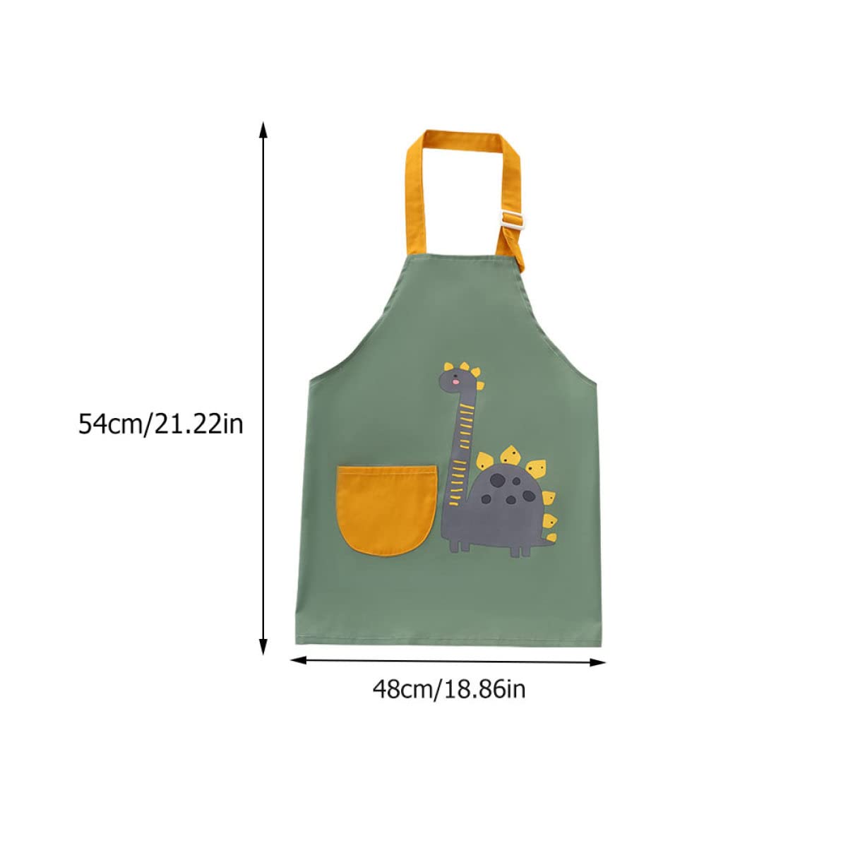 Mipcase 3pezzi Grembiule Per Ragazzo Ragazza Grembiule Da Pittura Con Tasche Regolabili Per Attività Artistiche e Gioco Età Consigliata Anni Verde