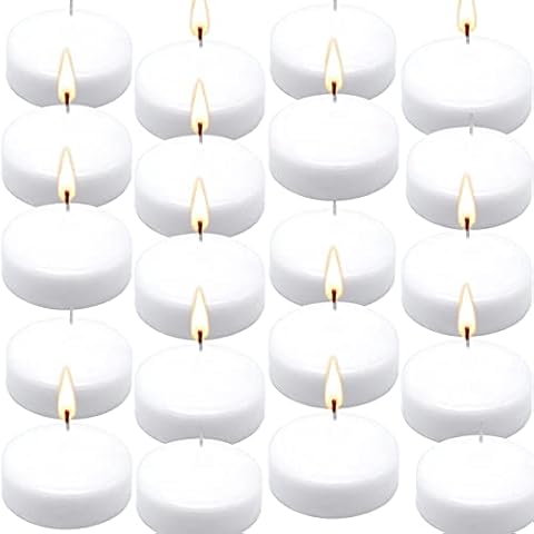 YYHC, Set of 36 Unscented Floating Candles for Centerpieces,3 Inch White Floating Candles for Pool,Weddings, Parties, Special Occasions and Home Decor Cover