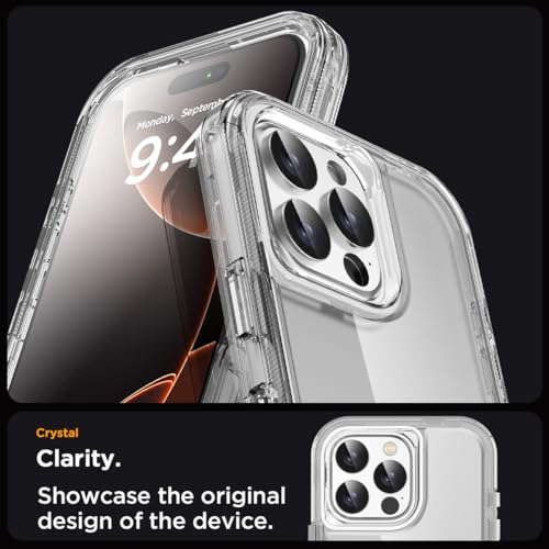 AICase for iPhone 16 Pro Max Case Clear 3 in 1 Heavy Duty Drop Protection Full Body Rugged Shockproof/Dust Proof 3-Layer Military Protective Tough Durable Cover for iPhone 16 Pro Max 6.9"_5 - image 5