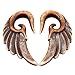 New 2026 2Pcs Unique Spiral Acrylic Heart Wing Feathers Women Ear Plugs Tunnels Taper Stretcher Expander Piercing Body Jewelry Fashion Trendy Accessories Creative Gift