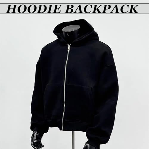 Creative Hoodie With Backpack - Travel Hoodie,Backpack For Men Women, Cardigan Lightweight with Pockets2