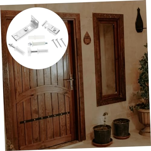 Kit de reparación de herrajes para puerta plegable con guía de riel y ruedas | Aleación de aluminio, acabado plateado, operación deslizante suave, estilo minimalista para hogares y centros comerciales miniatura 3