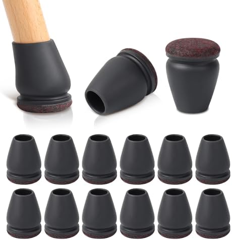 RCHYFEED Protection Pied de Chaise, 24 Pièces Protecteurs de Sol ...