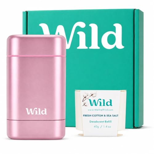 10 Best Refillable Deodorants That Are Eco-Friendly and Effective 5 Wild Refillable Deodorant Starter Kit with Pink Case