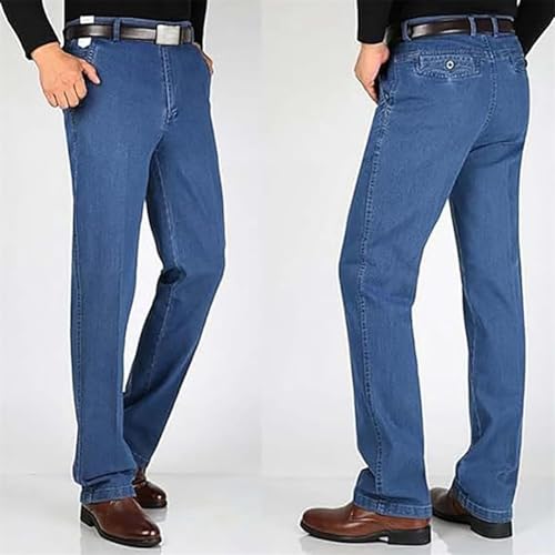 Jeans for Older Men, Jetjeans Stretch Denim for Men, Mens Elastic Waist Jeans Men's Casual Classic Fit Denim Trouser3