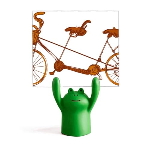 Support de mémo vélo à trois places grenouille idée cadeau originale