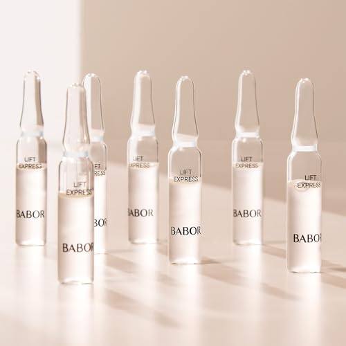 BABOR Lift Express, Anti-Aging Serum Ampullen für das Gesicht, Sofortiger Anti-Falten-Effekt, Vegane Formel, Ampoule Concentrates, 7 x 2 ml