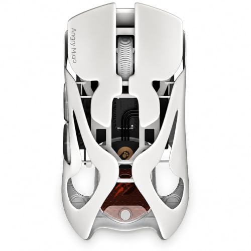 Image of AngryMiao AM Infinity Mouse .97 Wireless White Gaming Mouse 47g Ultra-Light