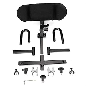 Rolstoel Hoofdsteun, Chacerls Hoofdkussen Verstelbare rolstoel Hoofdsteun Kussen Hoofdsteun Rolstoel Neksteun(25mm Clamp…