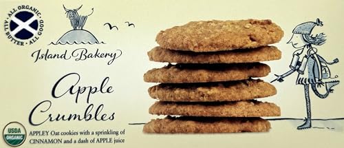 Island Bakery Organic Apple Crumbles – Traditional Apple Oat Biscuits, Organic Oat Cookies, Made in Scotland 4.4 Ounce - Image 3