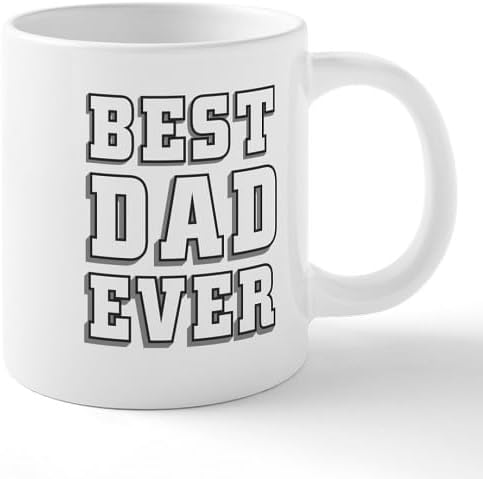 CafePress Best Dad Ever 20 Oz Ceramic Mega Mug 20 oz Ceramic Coffee Mega Mug