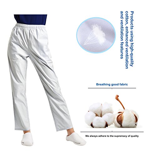 BSTT Damen Hosen weiße arbeitshosen Gummibund neue Verbesserung dünnes S – Bild 5