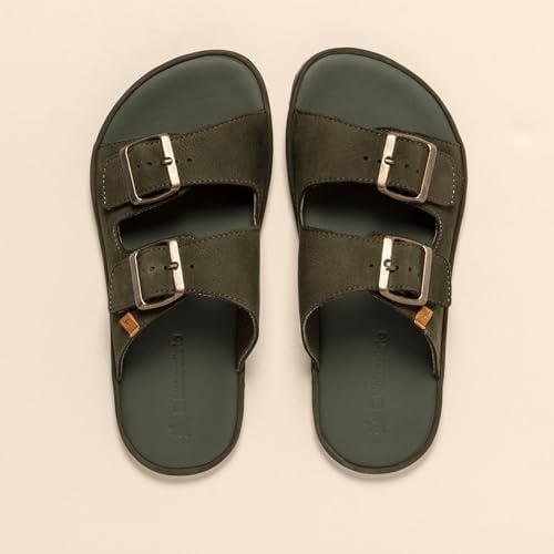 El Naturalista Unisex. 256821122005_0G3 N5682 Sandali In Pelle Verde (45), Basso, Fibbia, Casual - 2