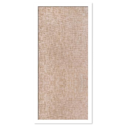 Image of Art Street Notice Board Bulletin Board Pin-up Soft Cork Texture Display Board for Home, Office, Kids & School By (Rectangle Shape, White Frame, 18.7 X 8.7 Inches)