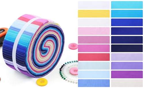 Rouleaux de gelée coton prêts à coudre pour simplifier le patchwork et l'artisanat - 4
