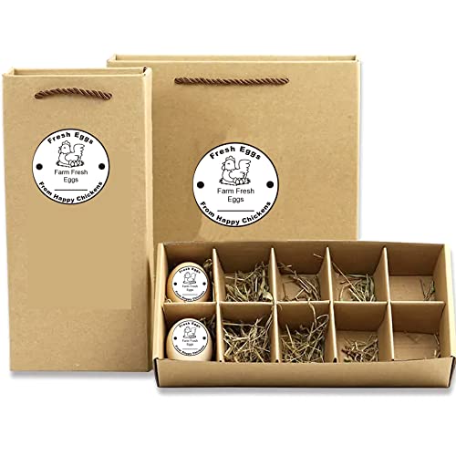 Wootile Farm Fresh Eggs Stickers 500 Pcs Farm Fresh Eggs Carton Labels Per Roll thumb #5