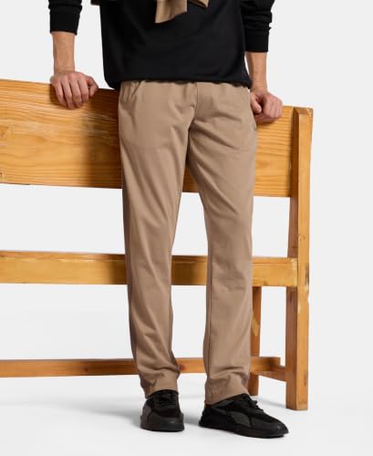 Image of Jockey AM75 Men Super Combed Cotton Rich Slim Fit Trackpant with Zipper Media Pocket