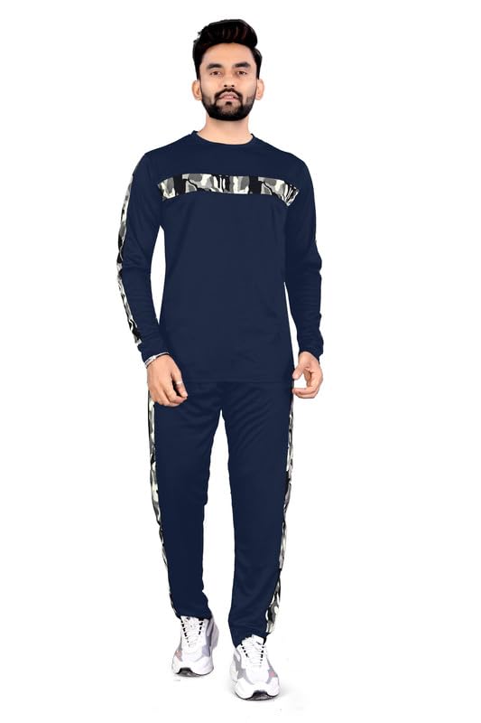 Lightweight Men’s Tracksuit –Full Sleeve Top-Bottom-Army GREY-B1-P2-picture-49