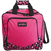 KR Strikeforce Krest Single Bowling Ball Tote Bag Holds One Bowling Ball and Shoes Up to Size 14