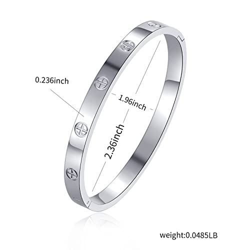 Love Bracelet Cuff 18k Gold Plated Stainless Steel Love Bracelet For Women Novelty And Mother Daughter Bracelet Jewelry Oval Bangle Witness The Of Love Wedding For Couple2