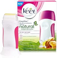 Veet Kit Roll-on Scaldacera Elettrico Easy Wax Natural Inspiration con 12 Strisce
