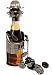 Produktbild alles-meine.de GmbH Flaschenhalter / Flaschenständer -  Gärtner mit Rasenmäher  - incl. Name - aus Metall - 47 cm - ideal für Wein, Sekt, Bier u.v.m. - Bierflaschenhalter - Wei..