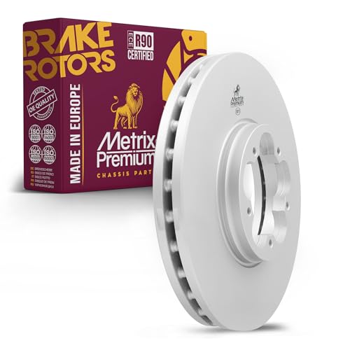 Metrix Premium Chassis Parts 308 mm Front Coated Brake Rotor Fits T350 HD