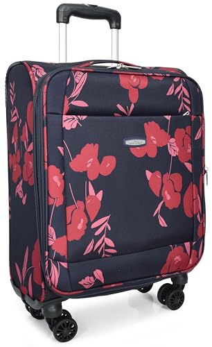 A1 FASHION GOODS Valise légère et extensible à 4 roues avec coque souple et extensible Motif...